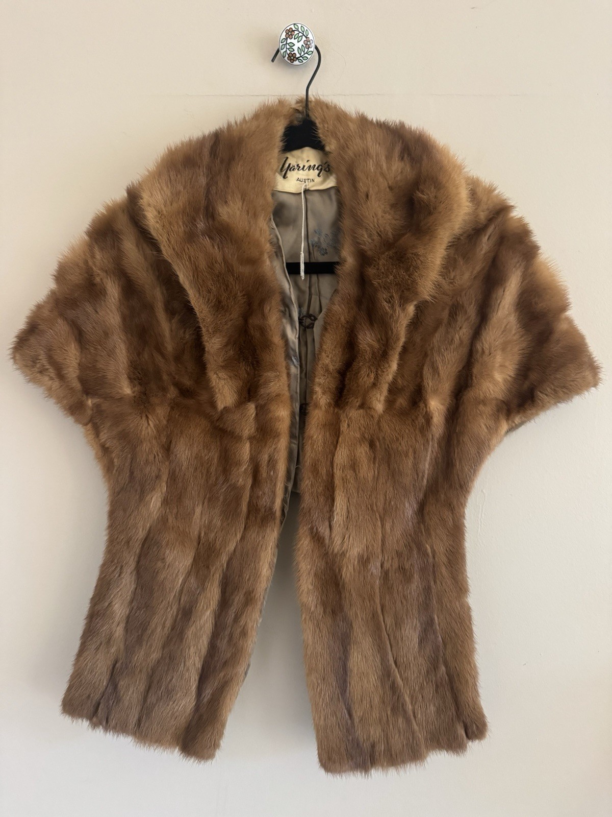 Vintage Yaring’s Austin Mink Stole Wrap Needs TLC Please Read See Pictures
