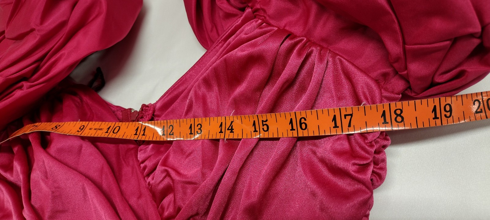 80s Couture Dress Pink Fuchsia Balloon Sleeve Rhinestone Buttons SAMIR 80s M