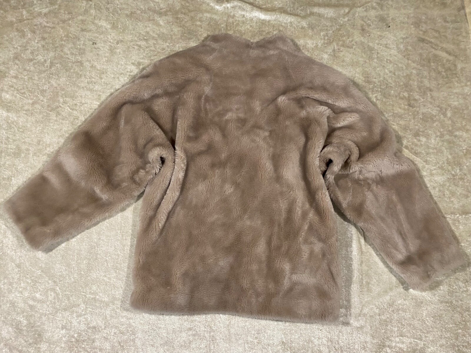 Vintage Borgana Coat Beige Faux Fur Borg 50s 60s Old Hollywood Teddy Jacket