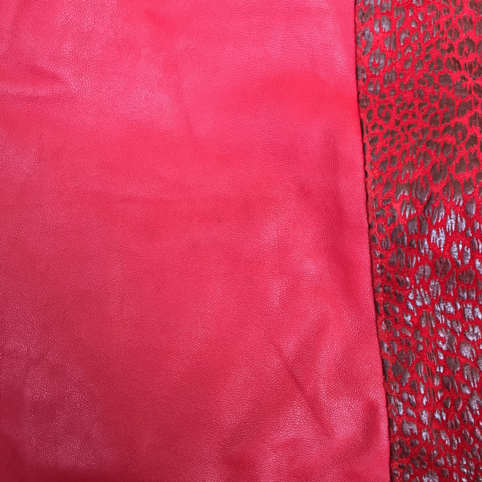 Rumors n’ Gossyp 1980s vintage red leather pencil skirt w/pockets – size M