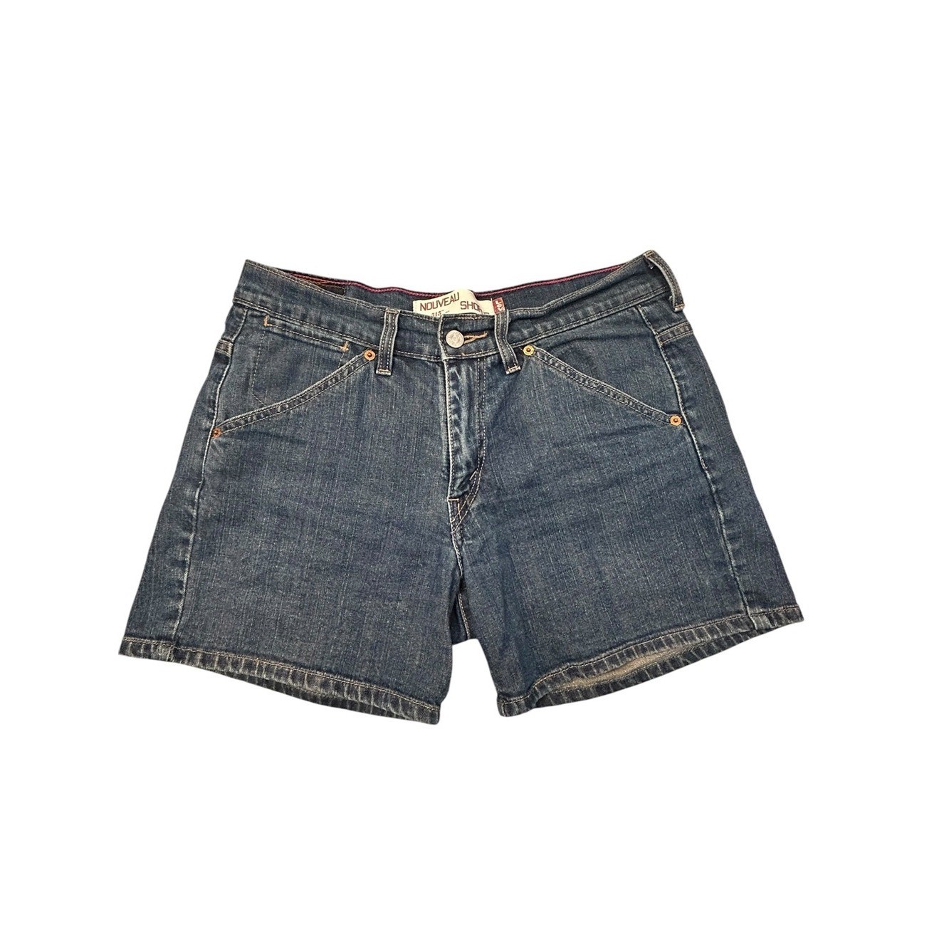 Levi’s 515 Nouveau Women’s Y2K Vintage (2005) Blue Denim Mid-Rise Jean Shorts