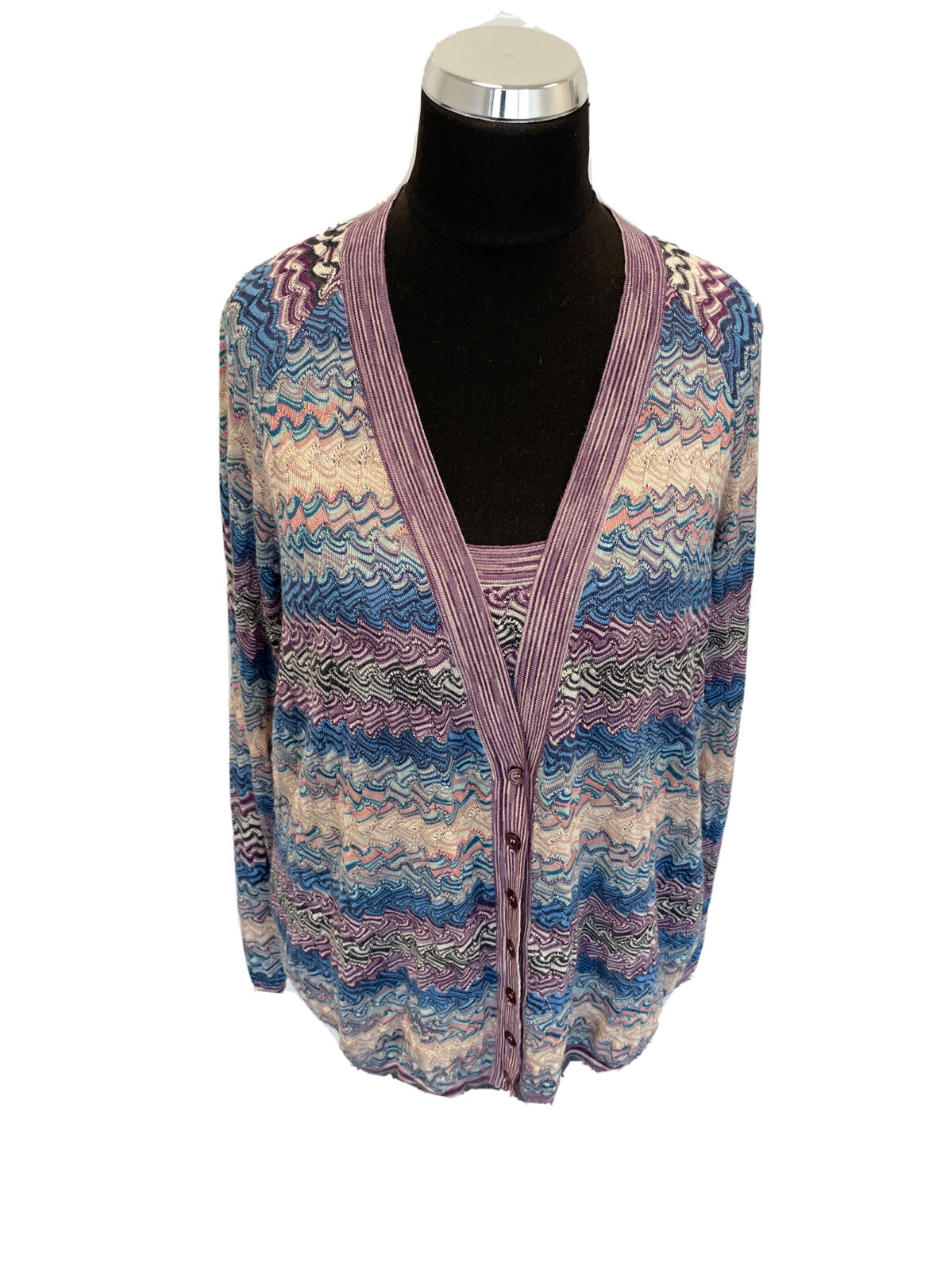 MISSONI TWIN SET JERSEY WOMEN SHIRT WOMAN VINTAGE JHA602