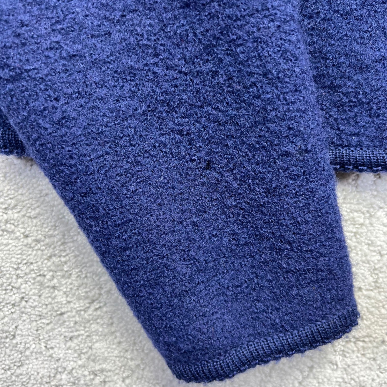 VINTAGE Lanz of California Cardigan Sweater Womens 38 Blue 100% Wool Buttons