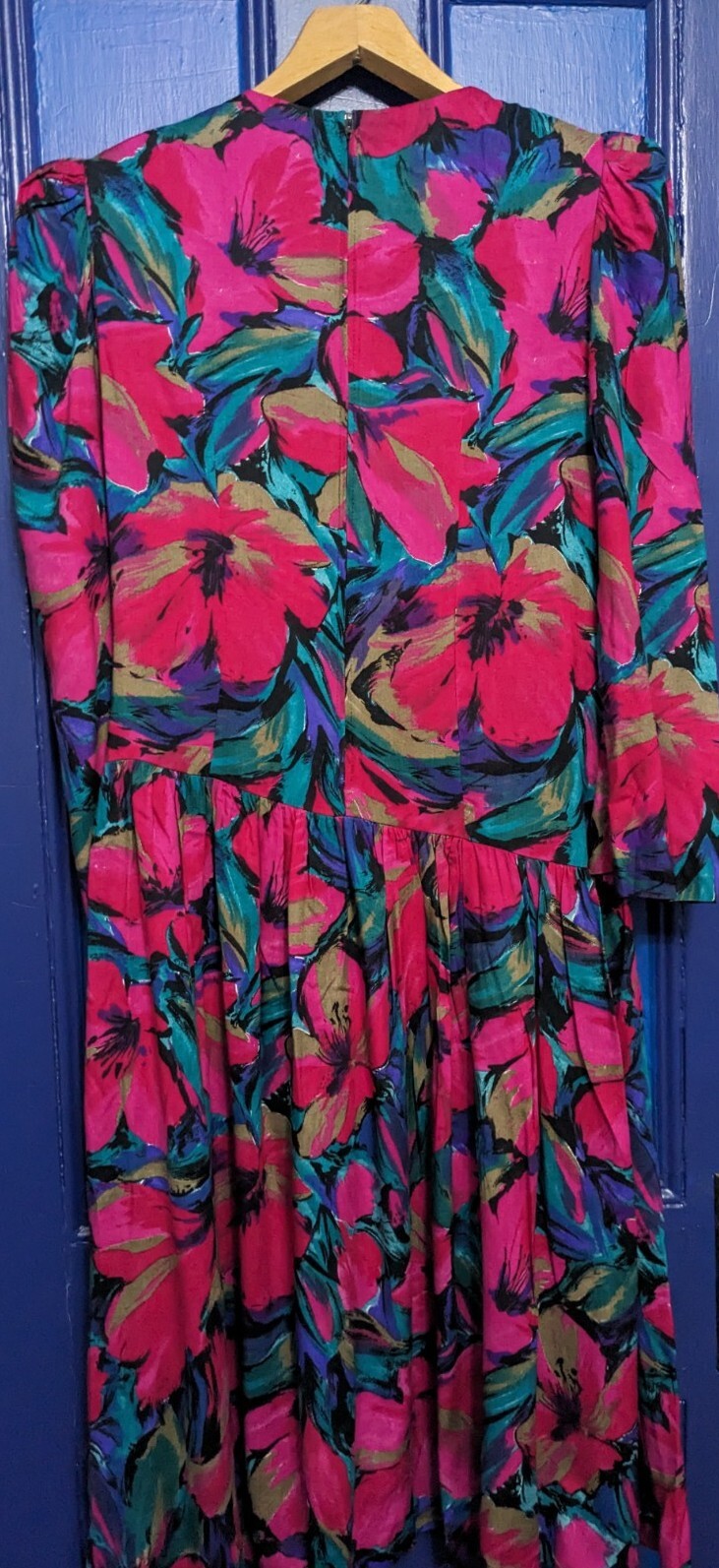 *Vintage Act 1 New York*Faux Wrap Around Dress*Size 12*Suede*Colorful