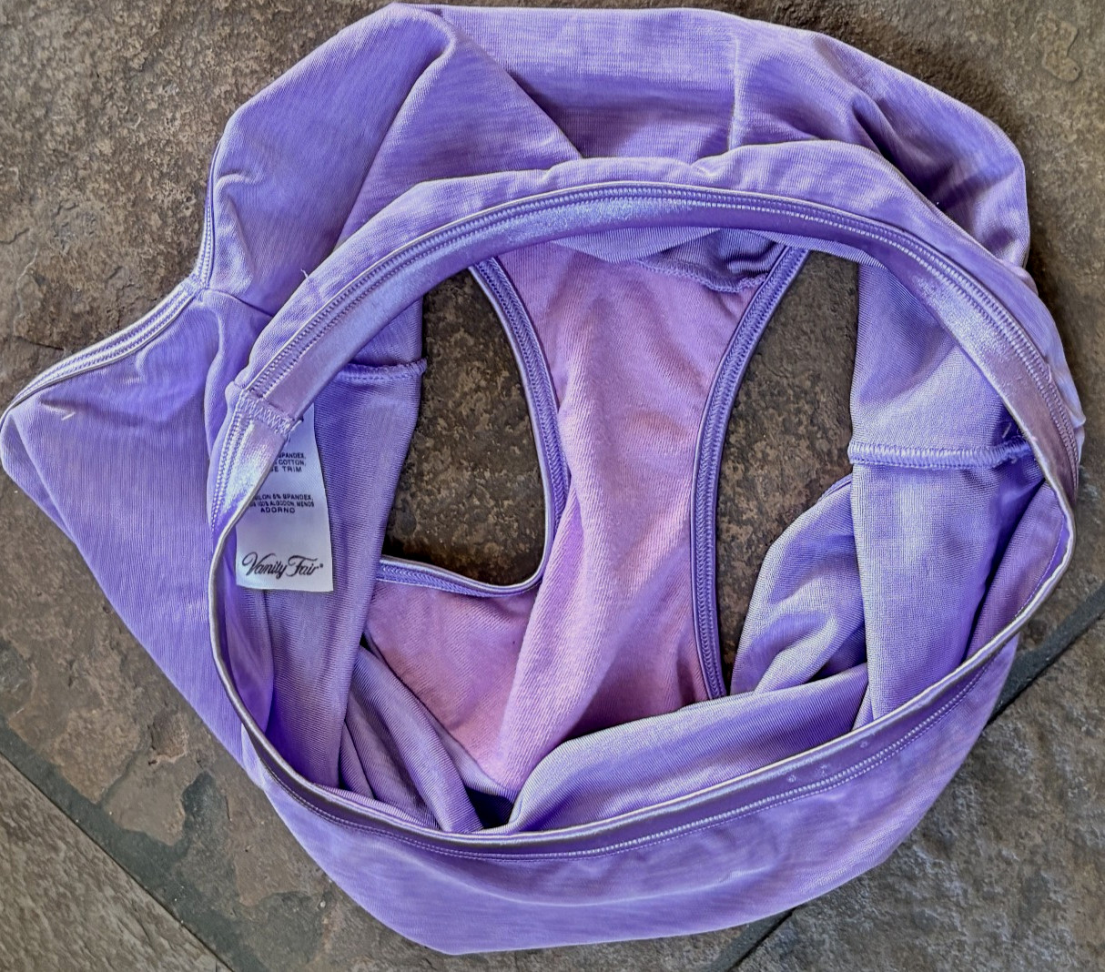 Vanity Fair BODY Large LILAC Silky Smooth Illumination Full Brief Panties #13109
