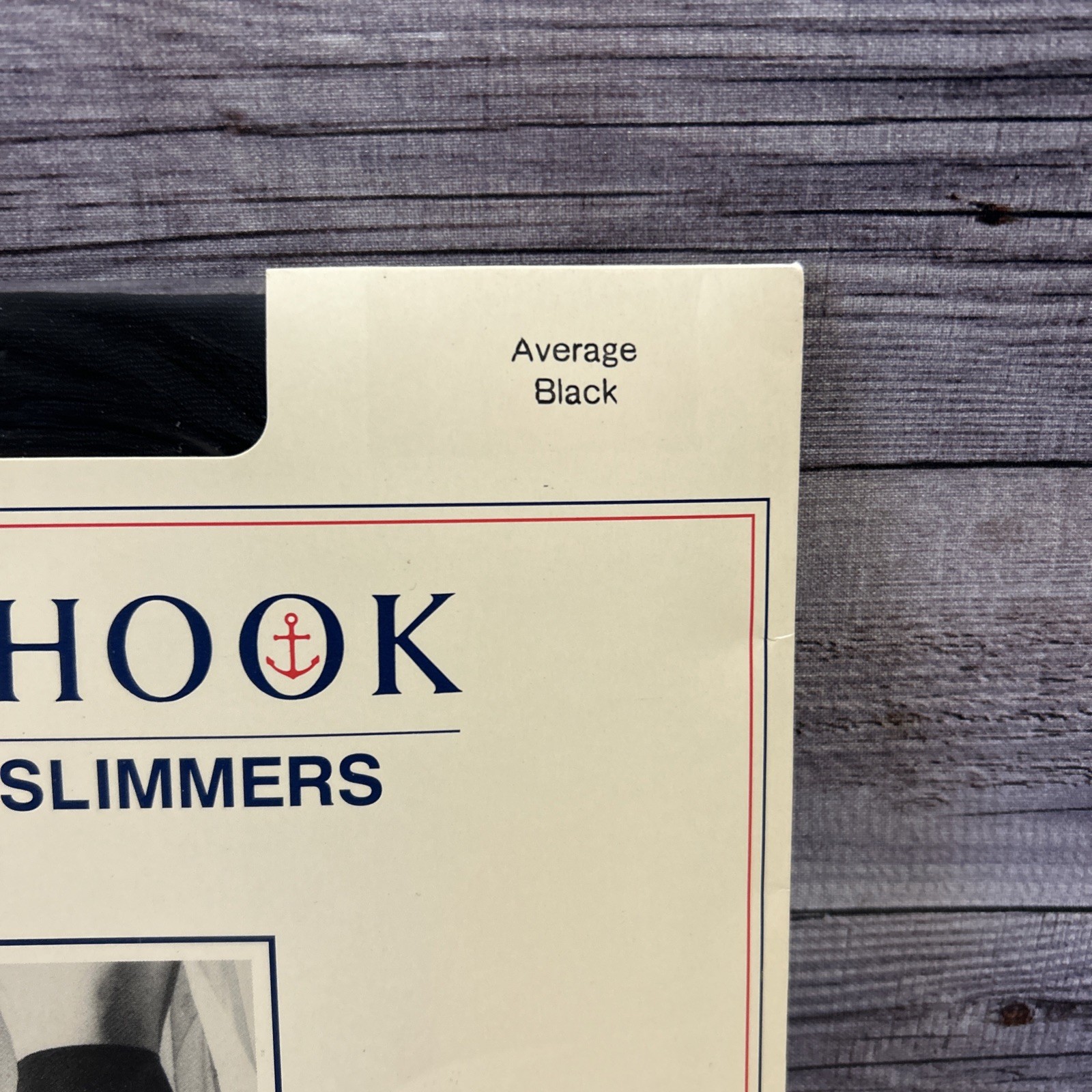 J G Hook Pantyhose Body Slimmers Control Top Average Black VTG NOS USA