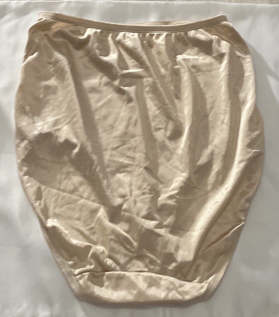 VINTAGE GRANNY SILKY NYLON JC PENNY BY ADONNA PANTY BRIEF sz 8