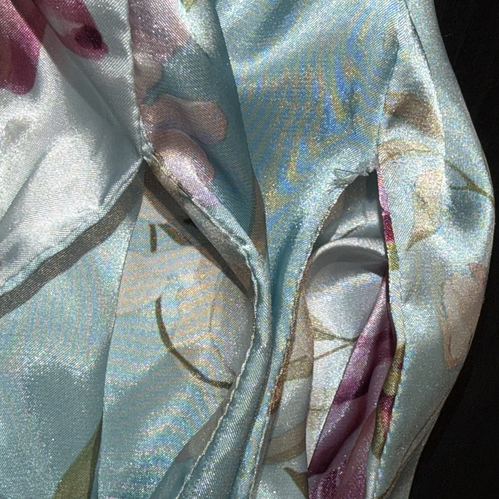 Vtg Brownstone Studio Cottagecore Floral Kimono Robe L Loungewear Mrs Roper USA