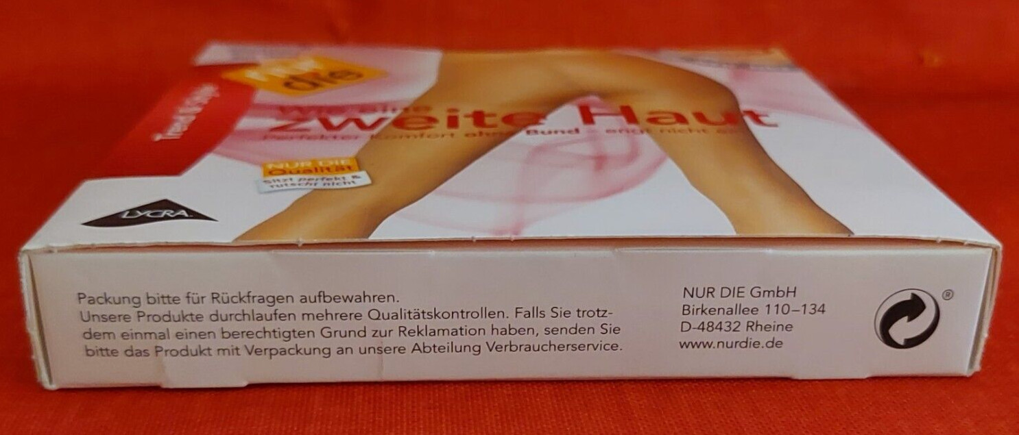 Vintage Pantyhose Zweite Haut Germany Nur Die Size S Color Schwarz BBROS3
