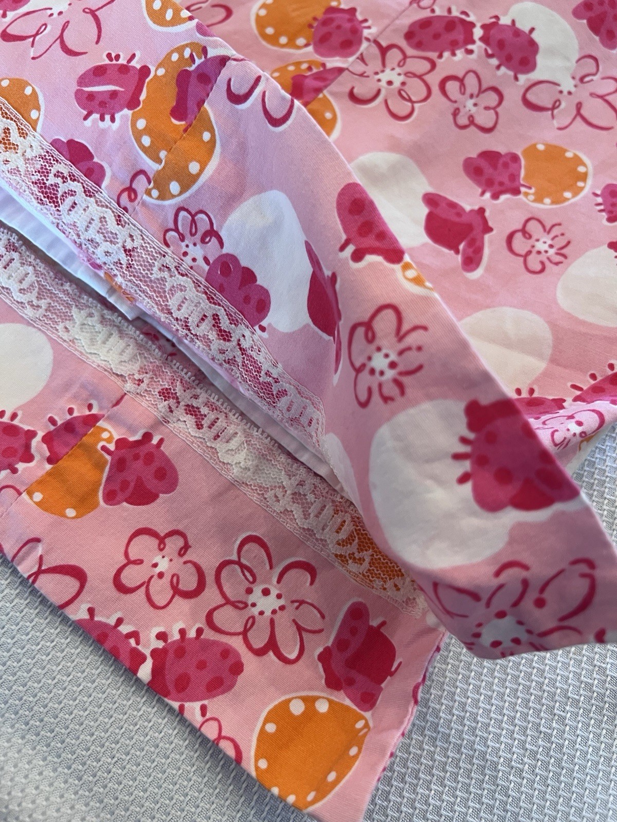 LILLY PULITZER (6) VINTAGE Bocci Citrus Bee Ladybug WHITE LABEL Pink Floral EUC