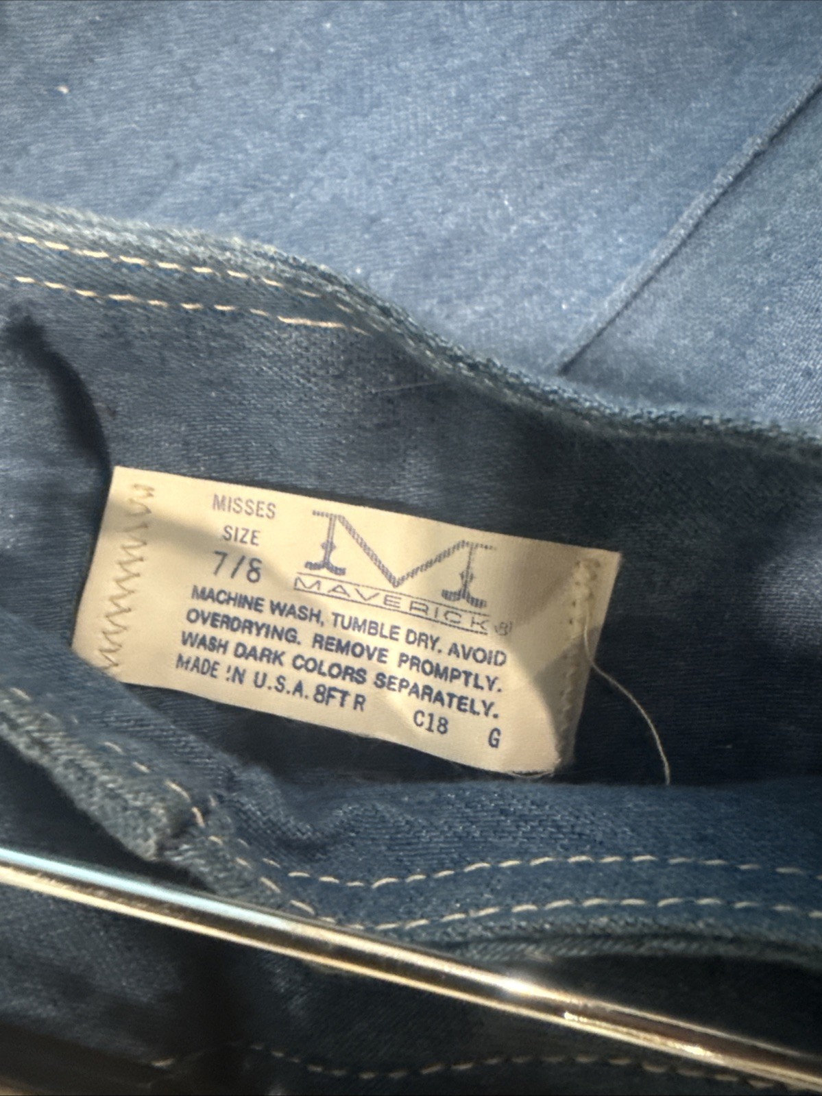 Vintage 1970s Stunning Maverick Double Zipper Jeans New With Tag Size 7/8