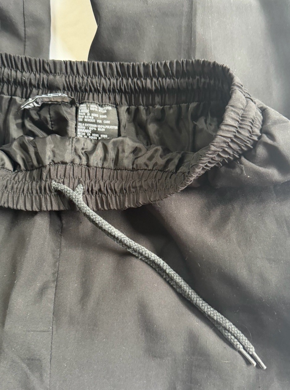 Vintage 80s 90s Windbreaker Track Suit Bomber Jacket & Pants Script Pattern L