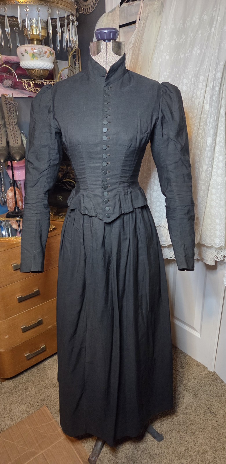 2pc. Black Victorian Riding Habit/Suit READ!