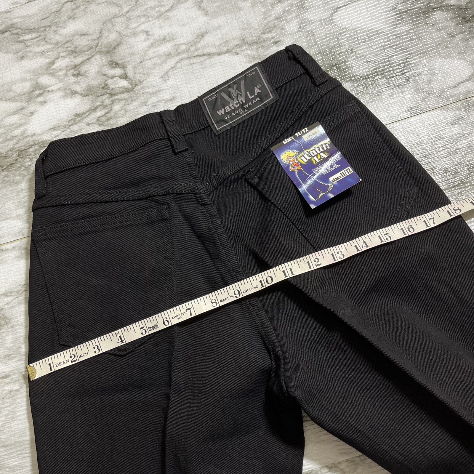 Watch LA Vintage 1990’s Size 11/14 Black Pants Made in The USA *NEW*
