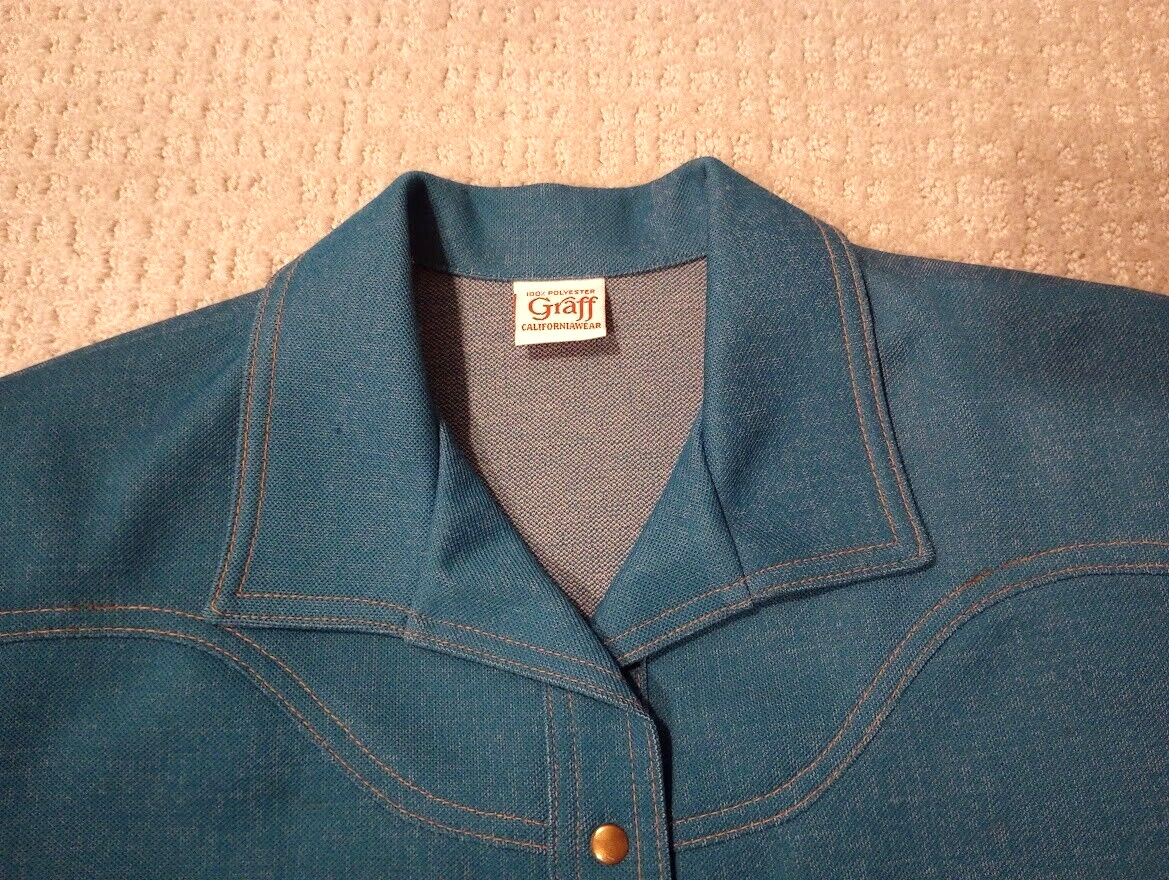 Vintage Graff Californiawear faux denim women’s 2 pc sport jacket + pants