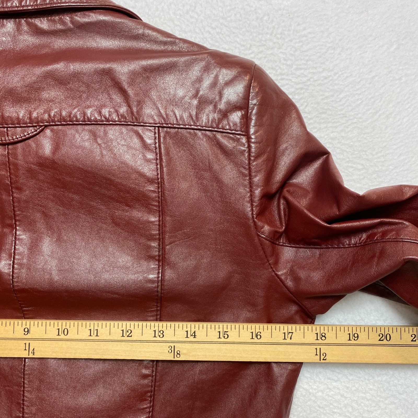 VINTAGE Etienne Aigner Blazer Jacket Womens Medium Red Button Front Belted