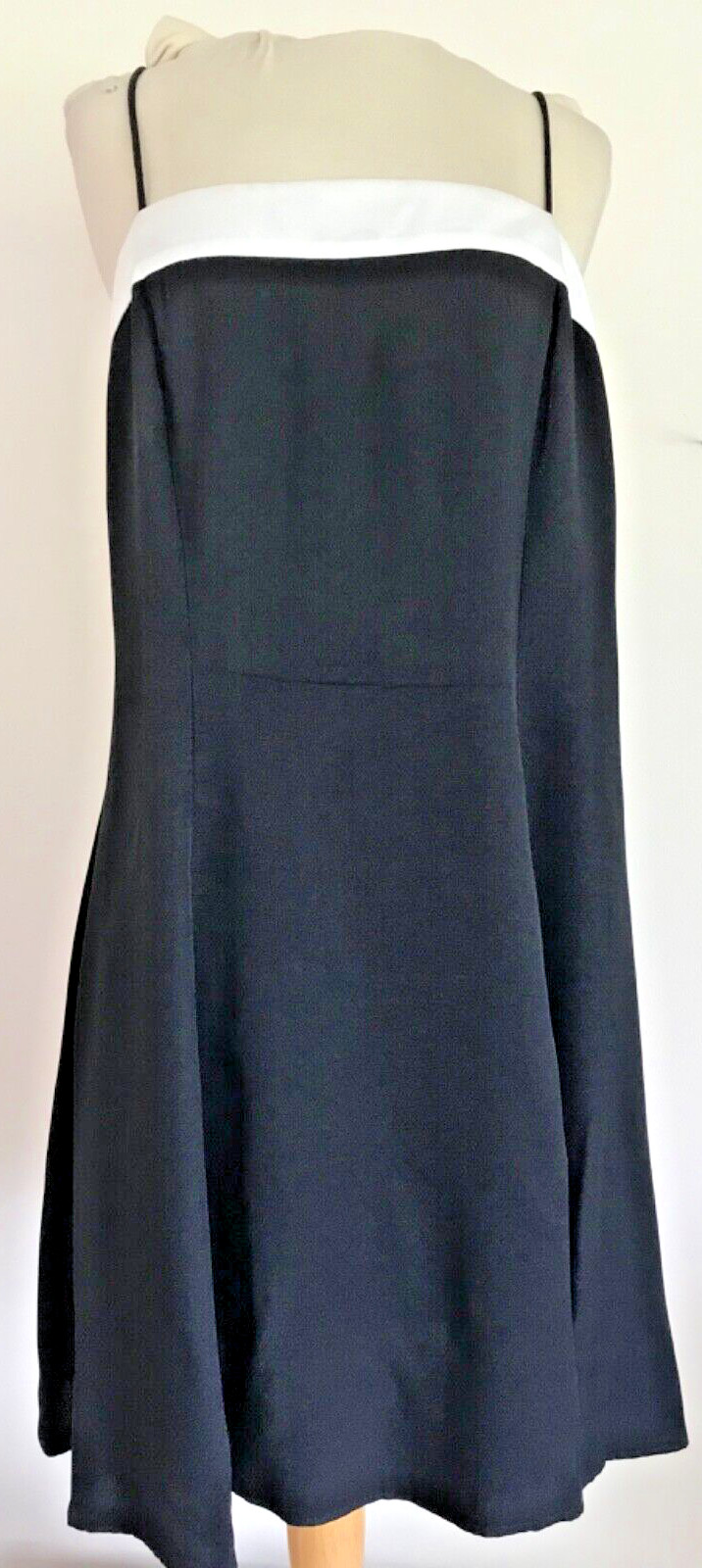 Vintage Y2K JR Nites Black Tuxedo Dress, Cocktail Formal Strappy Short 14 Mini