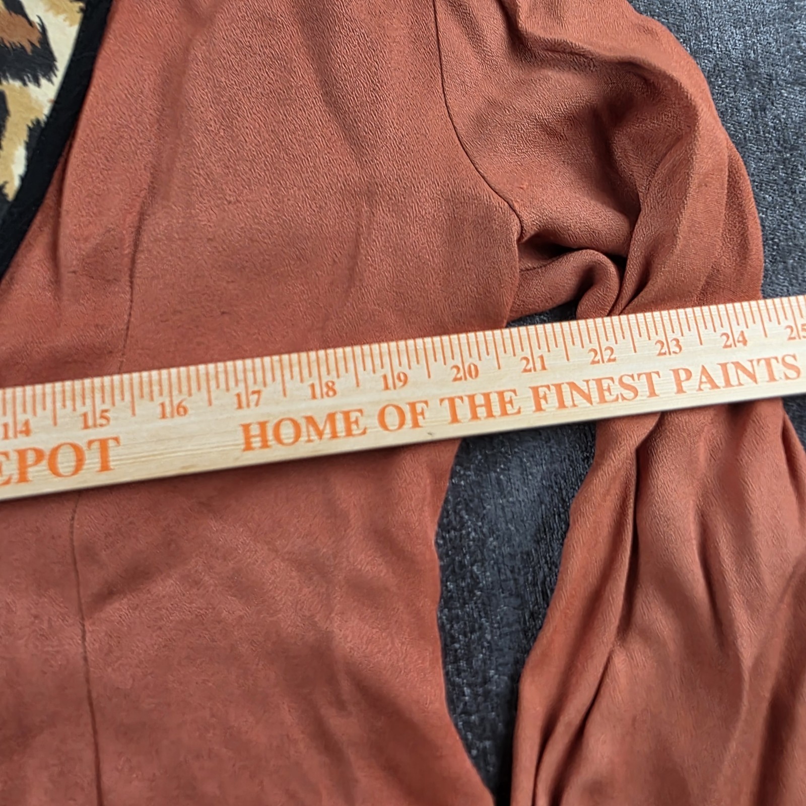 Vtg 70s 80s Womens Blazer Large Leopard Print Pearl Button Rayon Orange Made USA