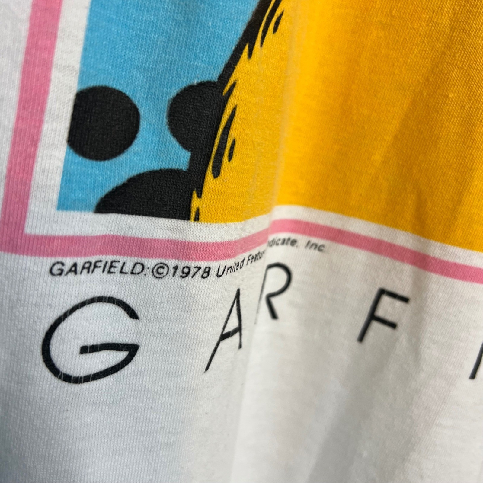 Vintage Garfield Night Shirt Gown Tee T-Shirt OS 1978 Single Stitch Bold Spirit