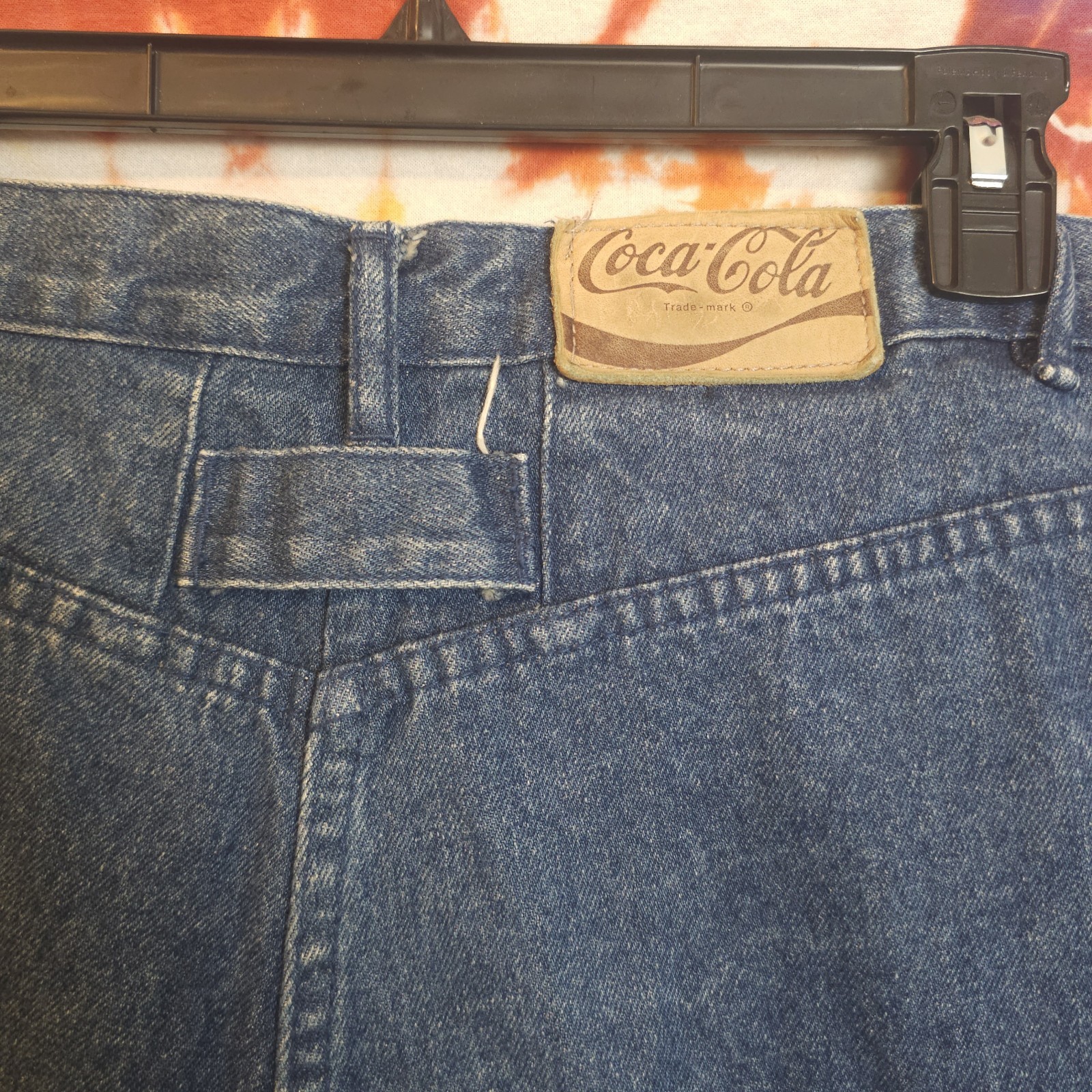 Vintage 1986 Coca-Cola Denim Jeans Classic Blue High Waist Size 26