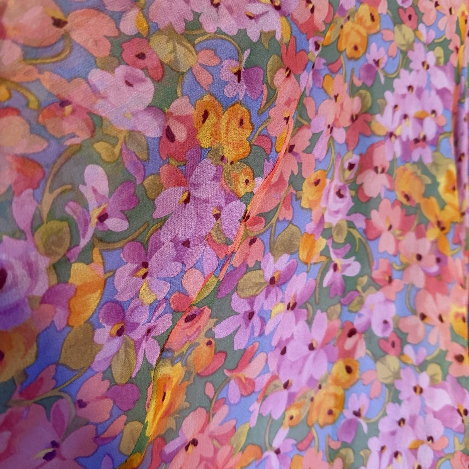 Niteline Della Roufogali Silk Dress Vintage, Beaded, Size S
