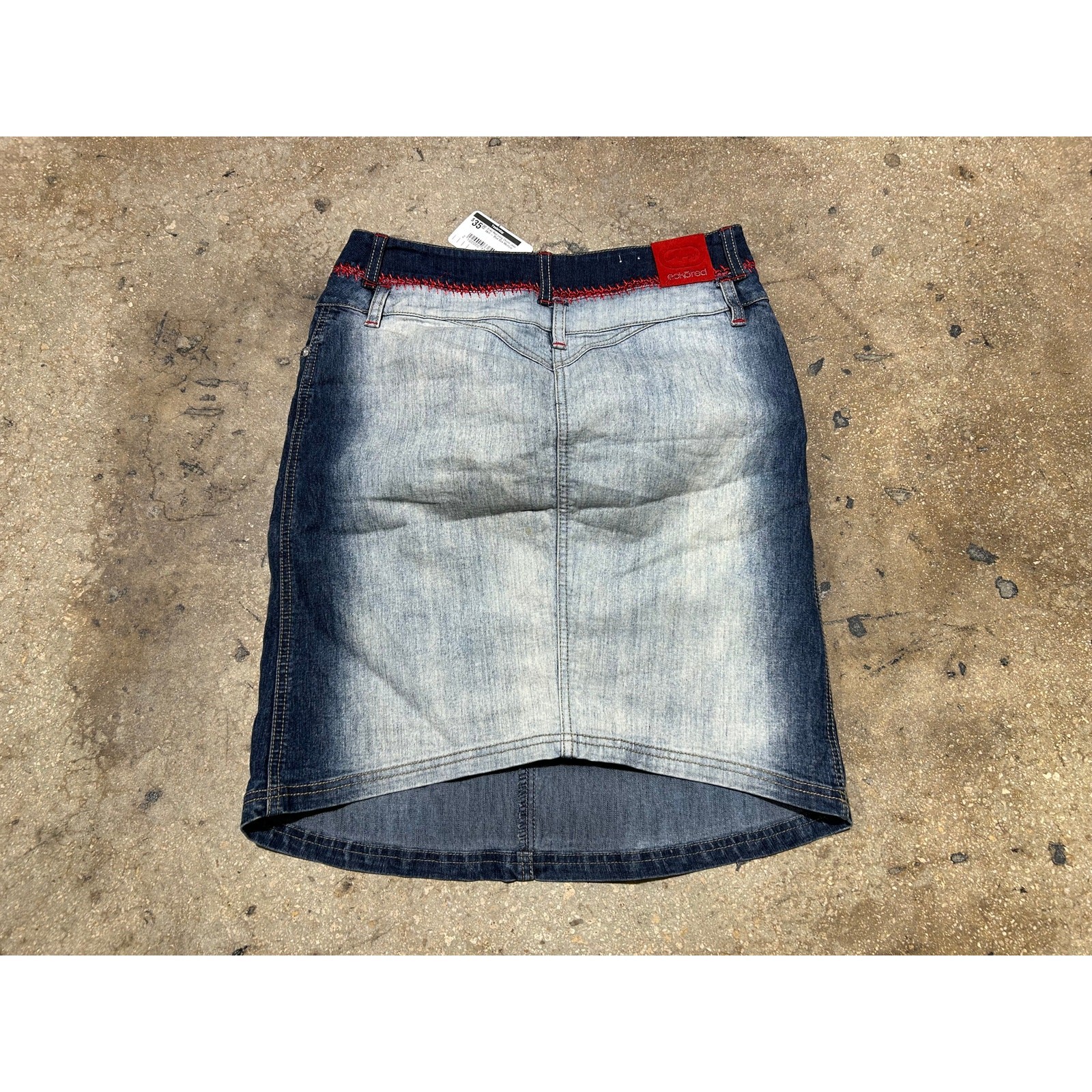 Ecko Red Long Denim Jean Skirt – Blue Size Medium
