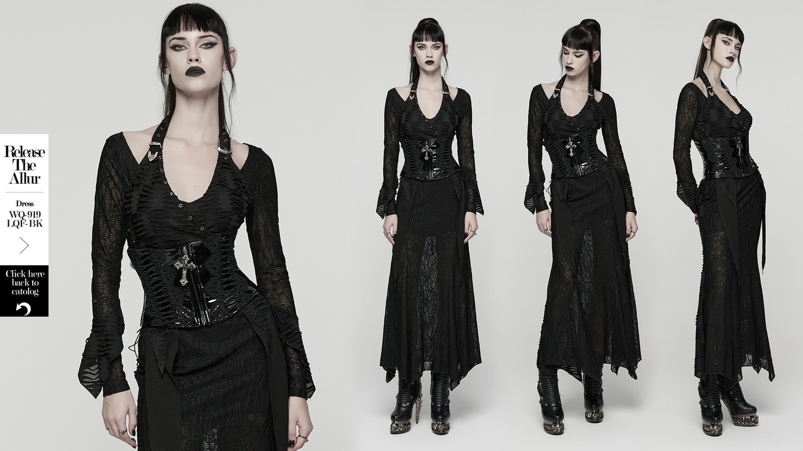 Punk rave women black gothic harness draw string corset patent leather sexy belt