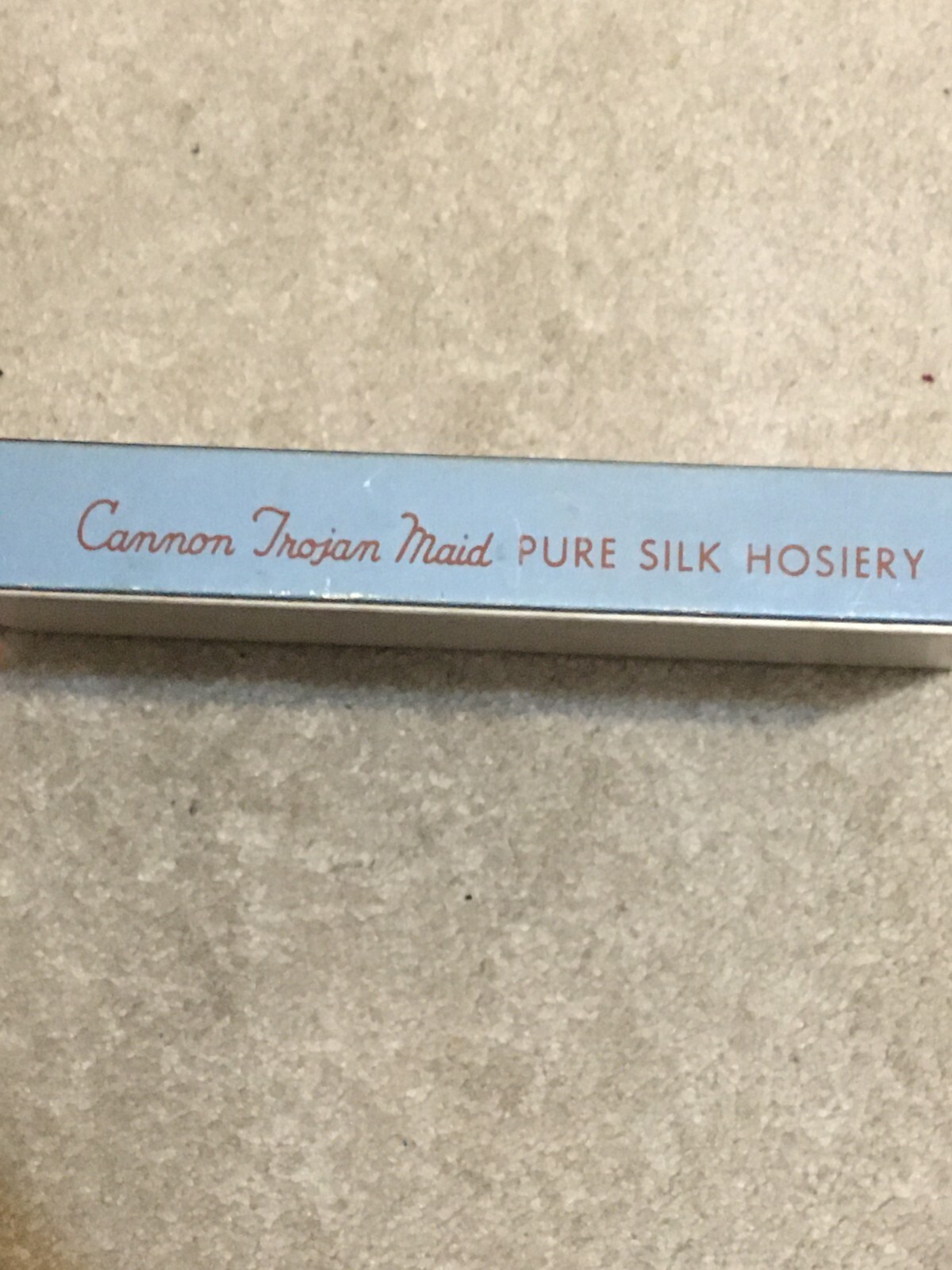Vtg 1920s Cannon Trojan Maid Brand SILK Stockings Crdbrd Empty Box Hosiery, Hose