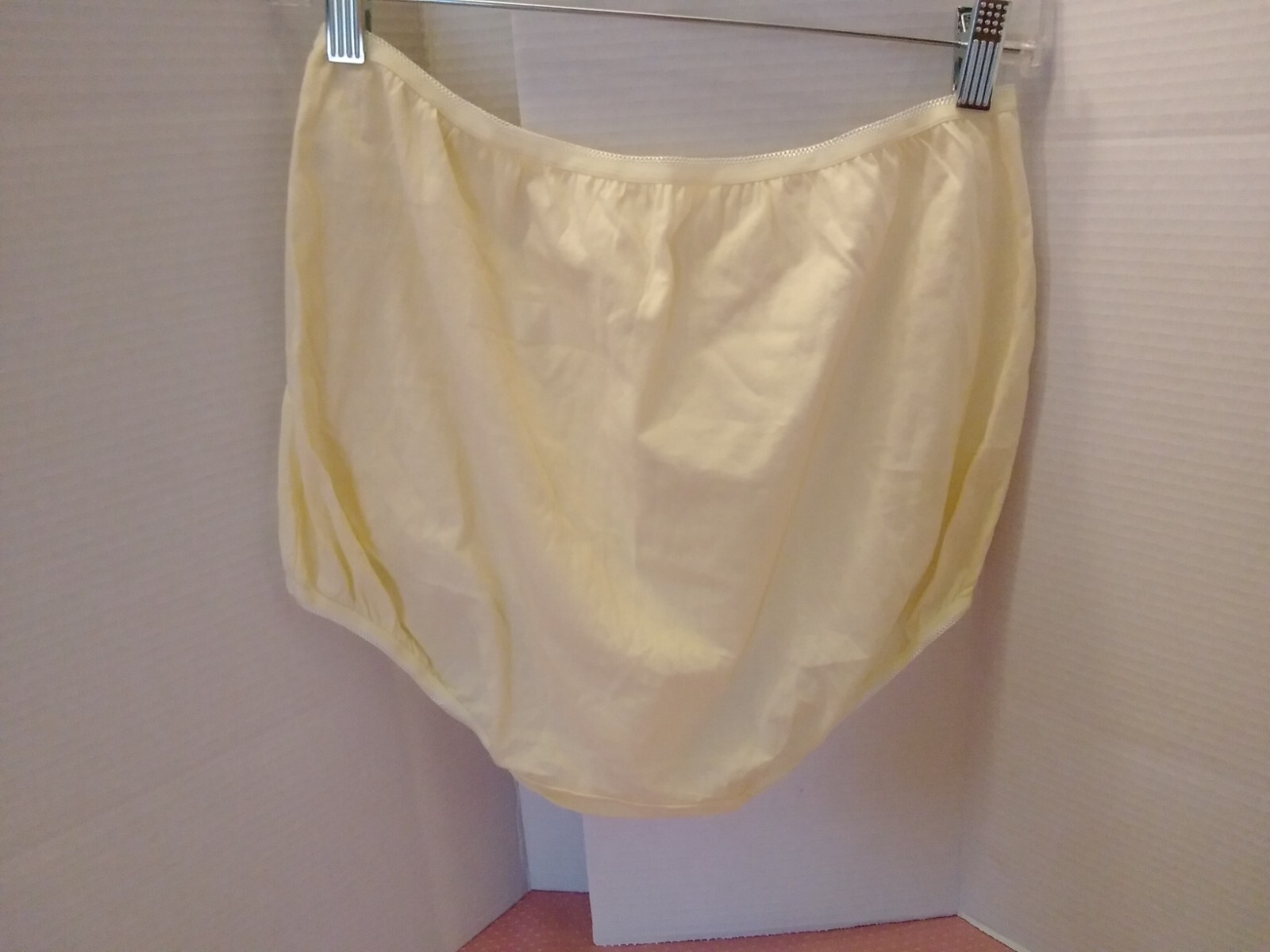 Panties Granny Soft Underscore 100% Cotton Full Brief Yellow SZ 9