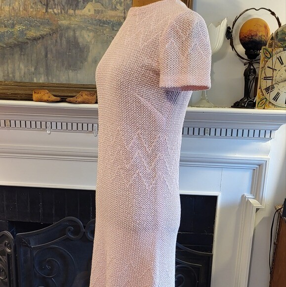 Vintage Dalton Pink Knit Dress Size S