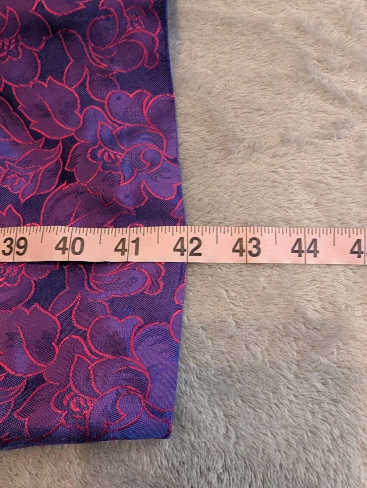 Vintage 1980s 1990s Steppin Out Pink Purple Blue Floral Brocade Dress XS Peplum
