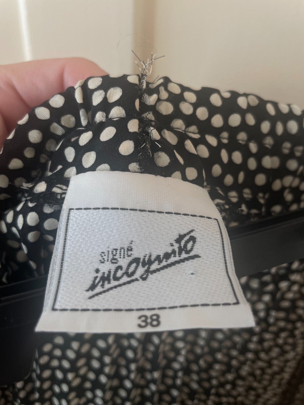 Pleats Pleated 80s Vintage Polka Dot Midi Skirt by Signe Incognito MEDIUM
