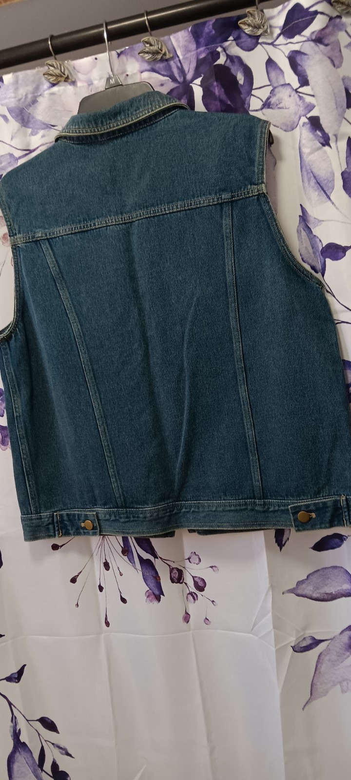 Vintage 90’s Crossing Pointe Womens’ Button Down Denim Vest, Size Lg