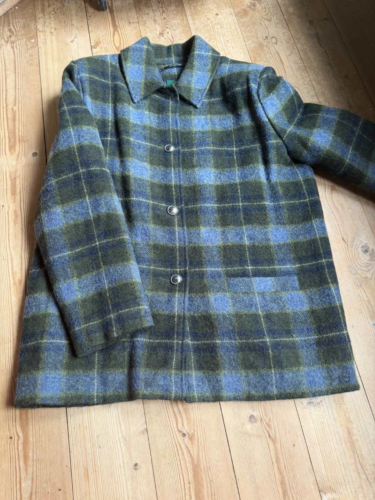 Hammerschmid Alpaca Virgin Wool Jacket 42 44 46 Heritage Check Vintage Luxury