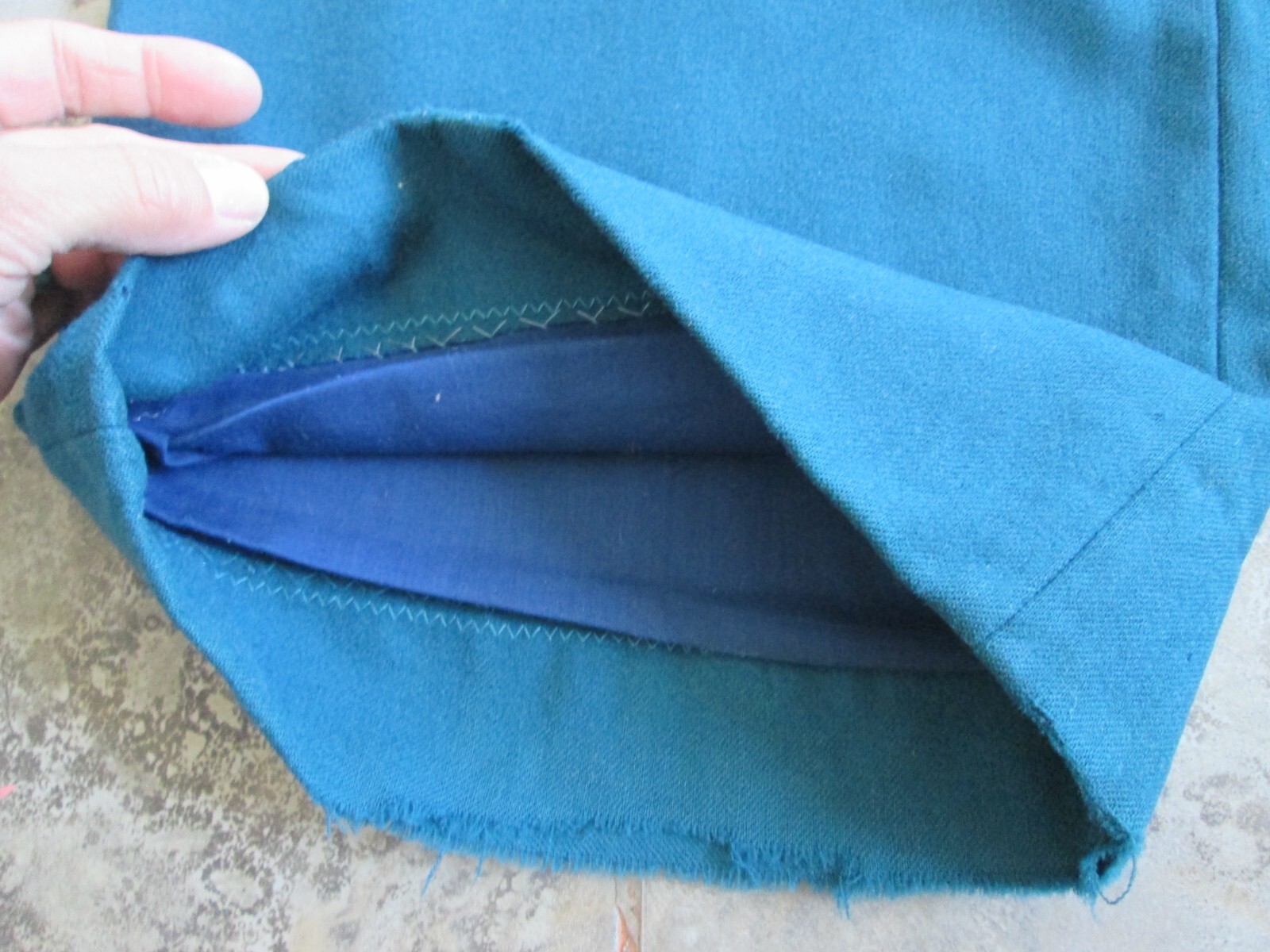 Vintage Young Pendleton Wool Pants 15-16 32×28 High Rise Virgin Wool Teal Blue