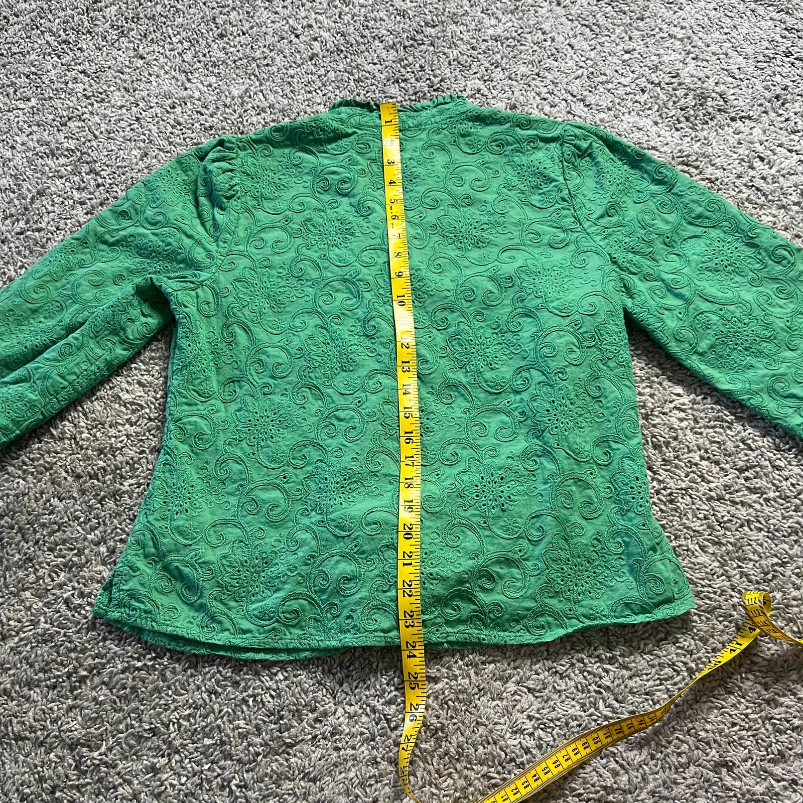 Embroidery Detail Vintage Soft Surroundings Blouse Women’s Size M