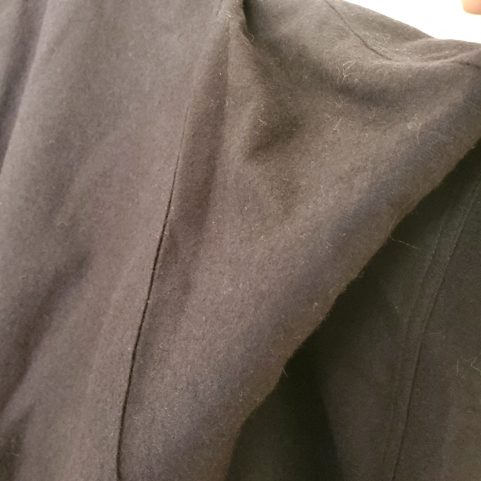 Vintage Touche Italy Navy Wool Cashmere Blend Shawl Collar Pocket Jacket Size 42