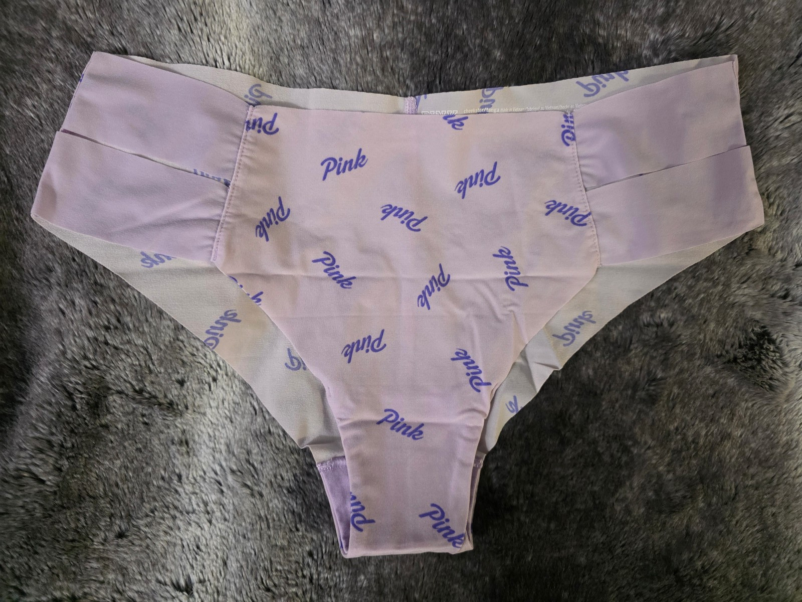 PINK by Victoria’s Secret Light Purple Cheekster Tanga Panty Size L
