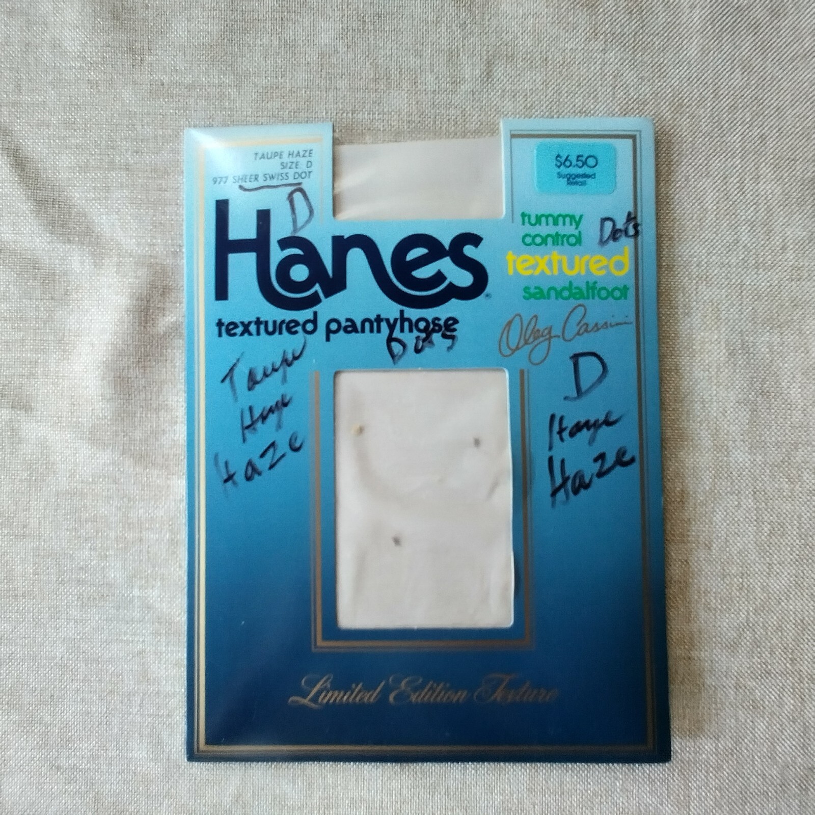 Lot of 6 Assorted Pantyhose Hosiery Jaclyn Smith Hanes NOS Sizes D & CD