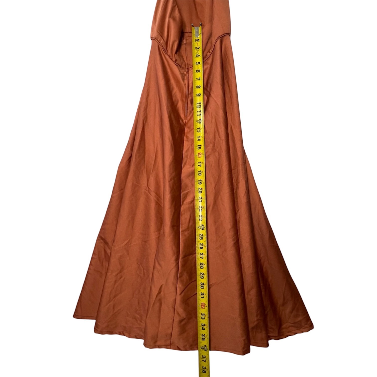 Vintage 70s Pierre Cardin Silk Halter Deep V Cocktail Evening Dress Slit Sz 10