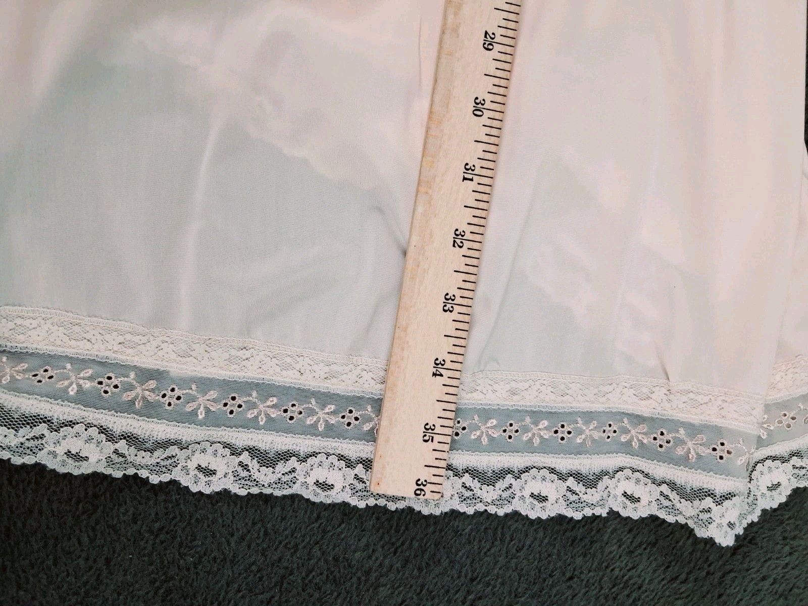Vintage Gaymode Penneys Slip S 32 Nude Lingerie Fairy Coquette Lace Midi 60s