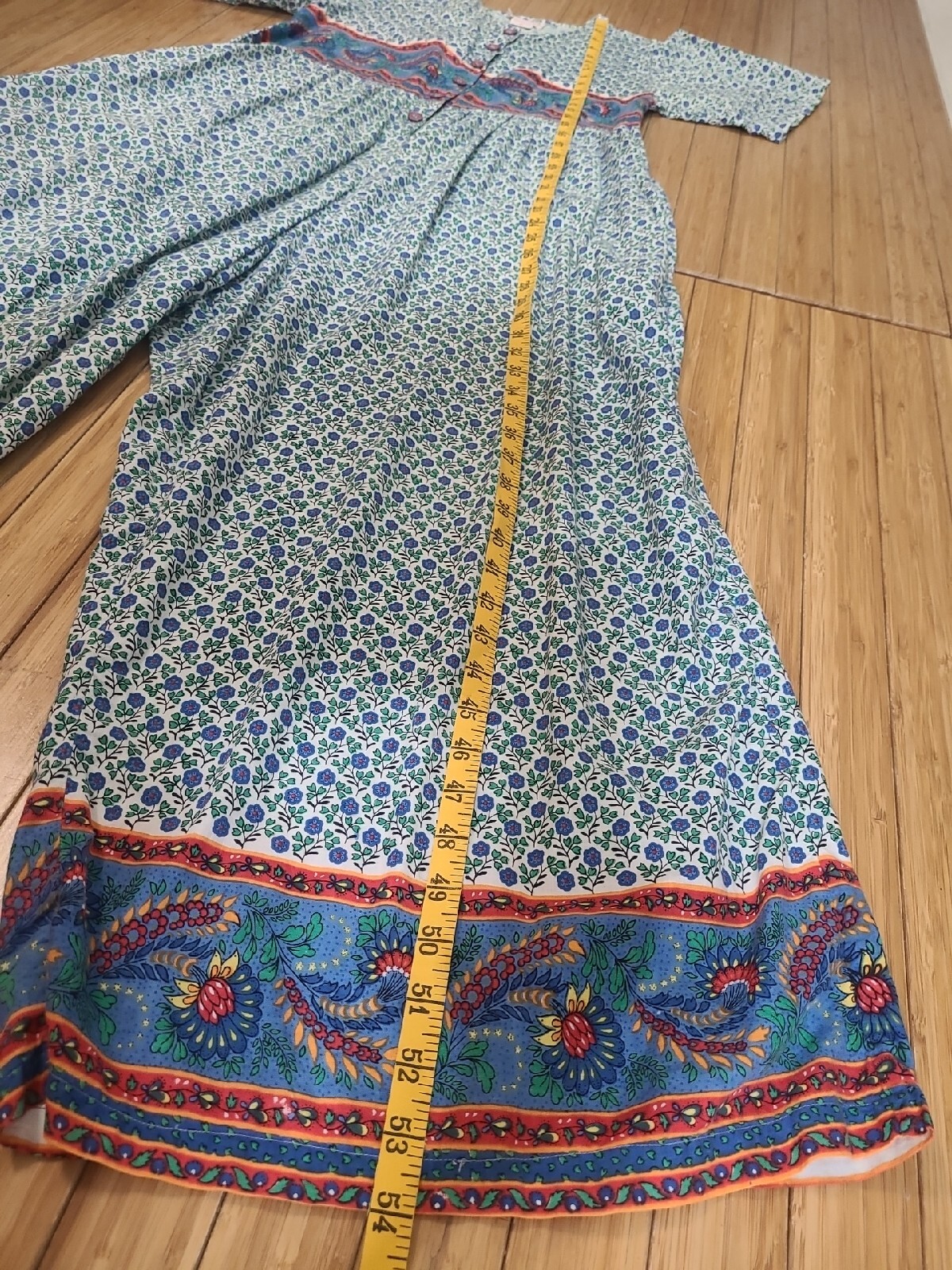 Vintage Wide Leg Jumpsuit Womens M Cottage Oversized SPRING Lagenlook Jumper