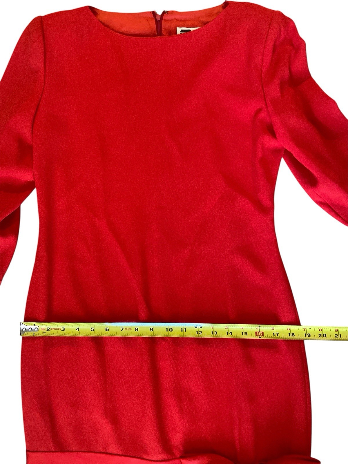 Vtg Don Elliot Red Cocktail Dress for Frances Brewster Bow Detail 80s Coquette