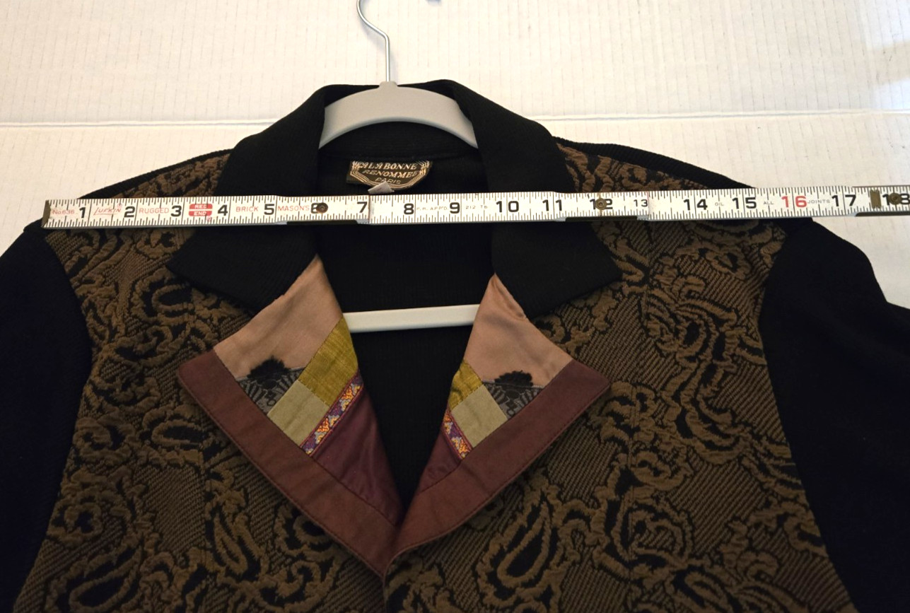 Womens Blazer / Vest with sleeves by LA BONNE RENOMMEE See measurments Vintage