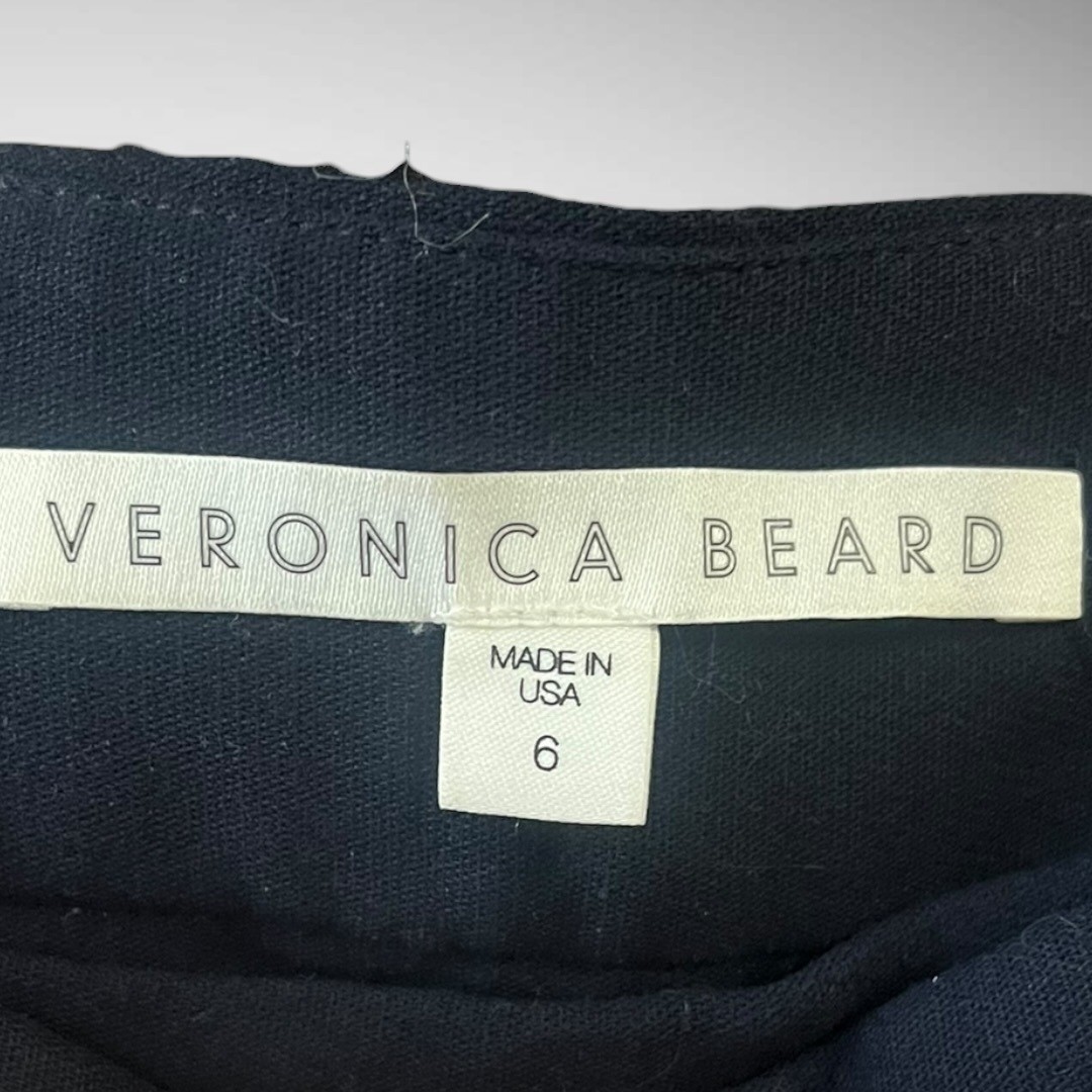 VERONICA BEARD Renzo Navy Blue Cropped Trousers New Size 6 | EUC