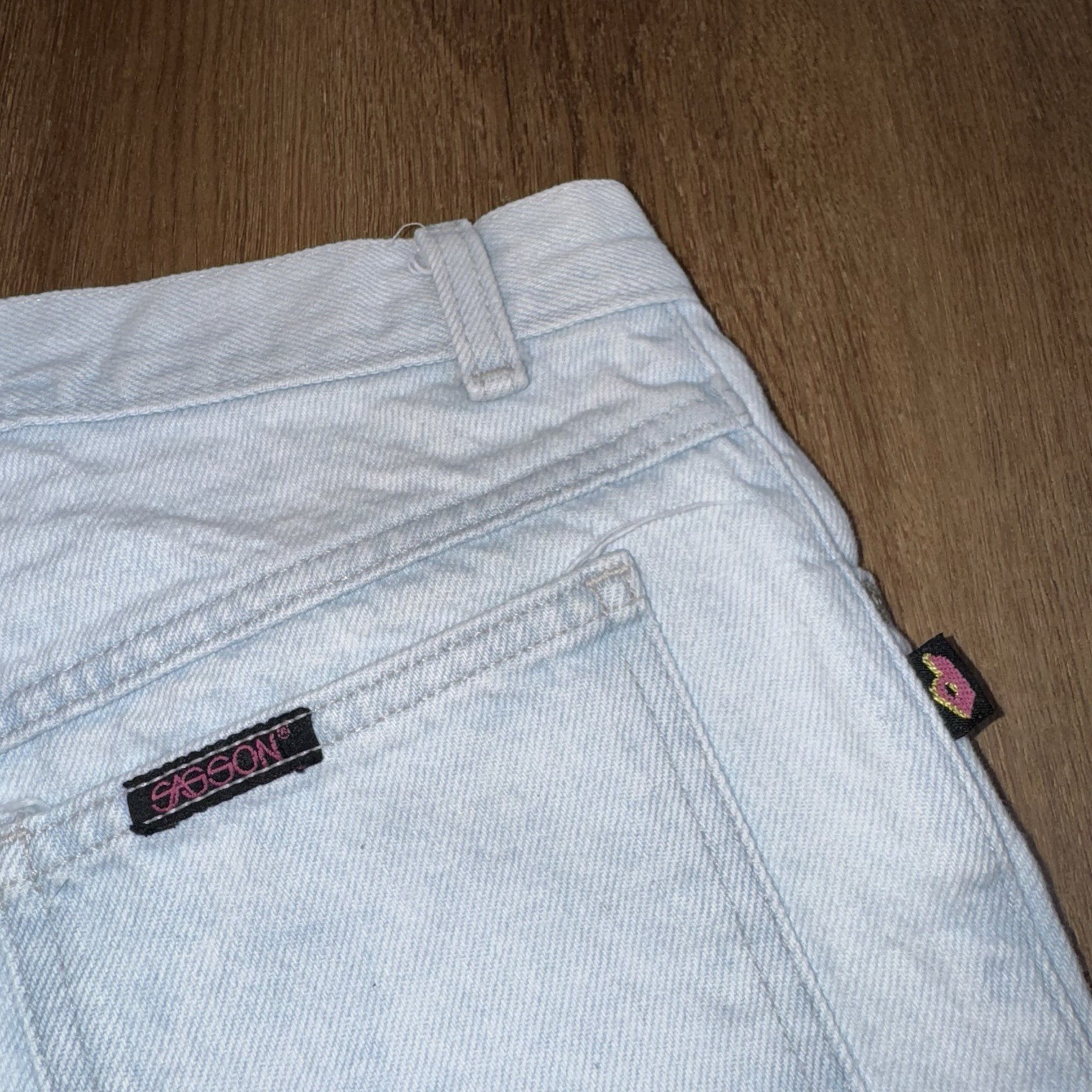 1980s Sasson Jeans Womens 9 Acid Wash Denim Blue Jean Pants Vintage 80s 26 x 28