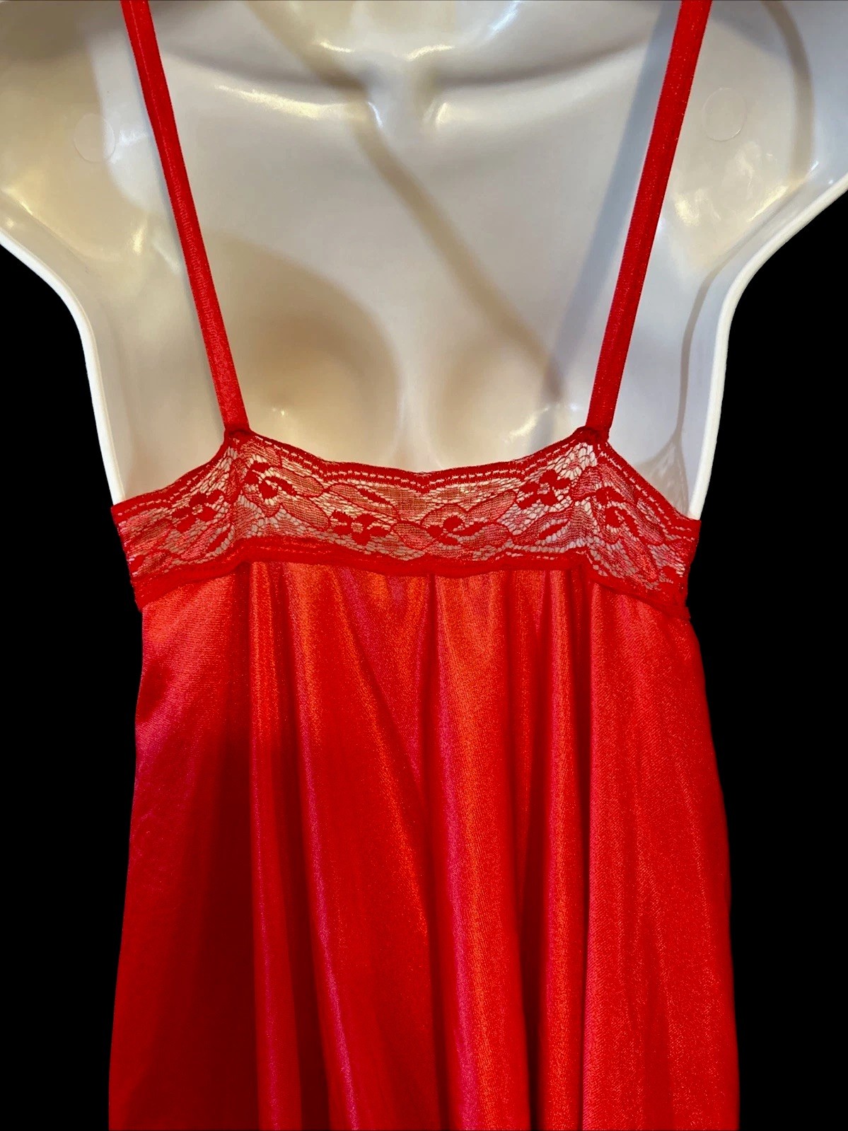 Petra Fashion Vintage Baby Doll Night Gown Chemise Red Size Small