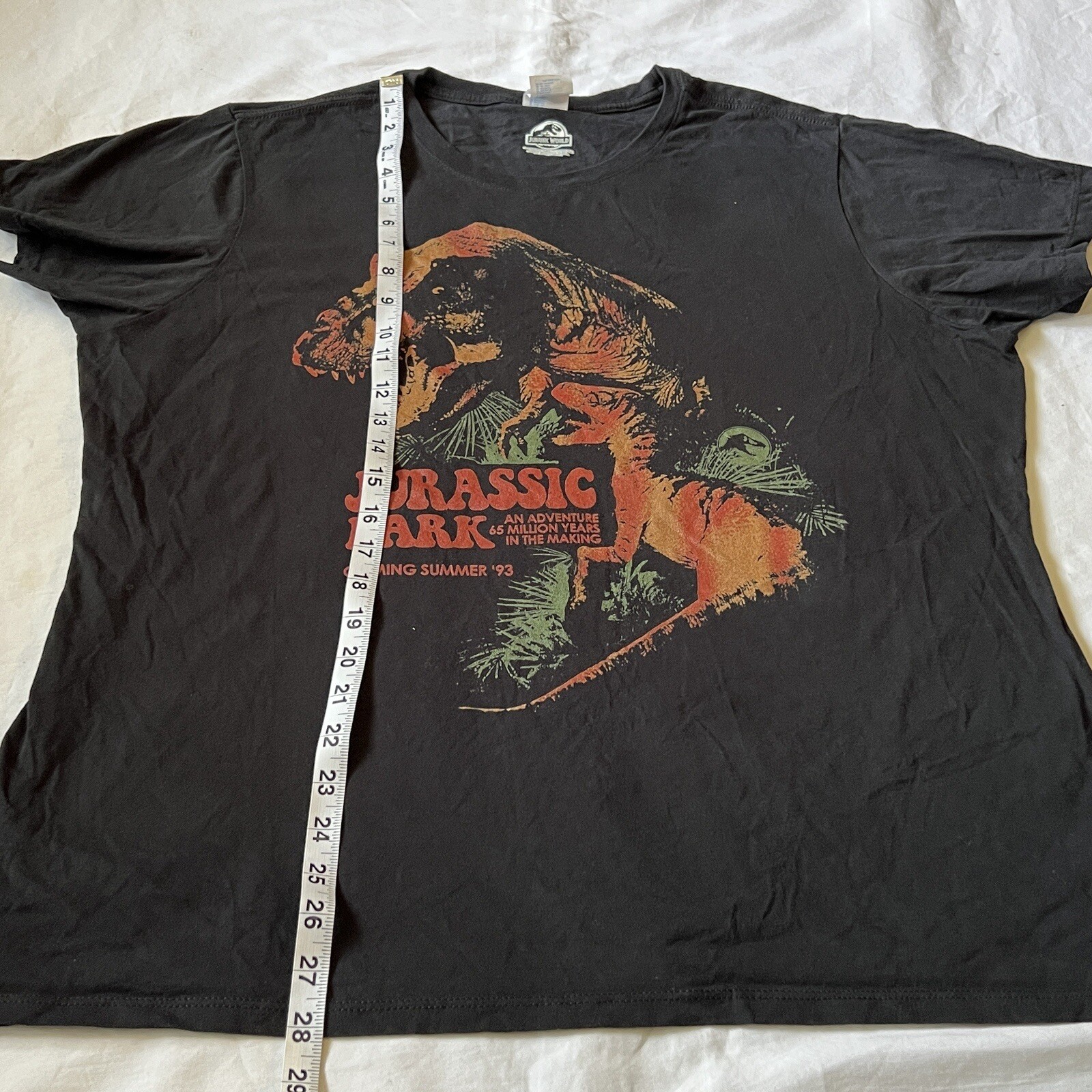 Vintage Rap Attack Jurassic Park Shirt Women’s XXL Movie Promo Tee 90s 1993