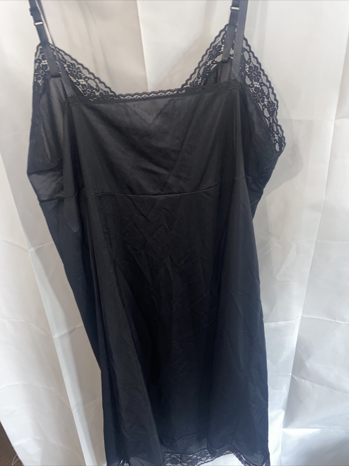 Vanity Fair Style 10-103 Black Slip Or Nightgown