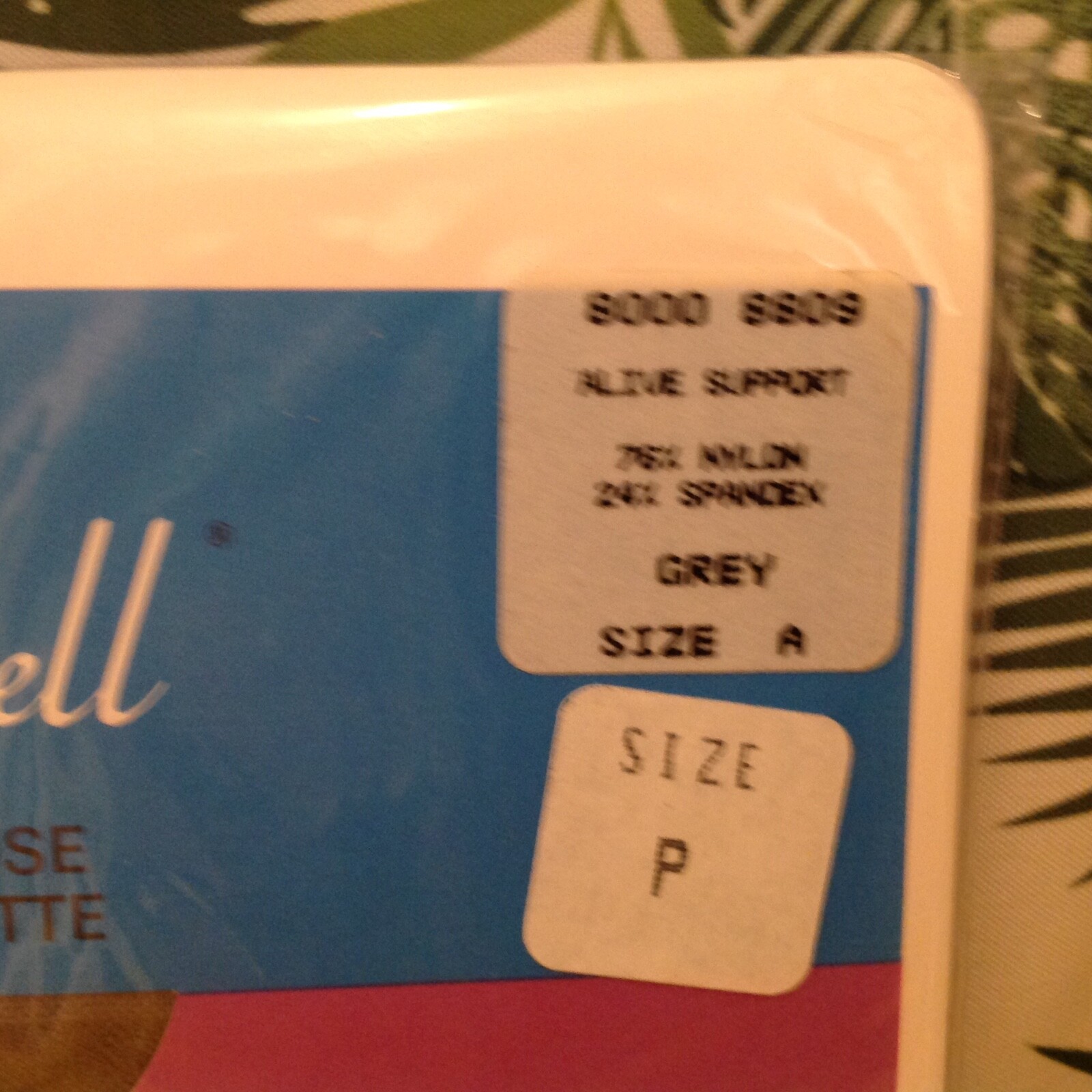 Vintage Pantyhose Treadwell Alive Support Color Grey size A B002D